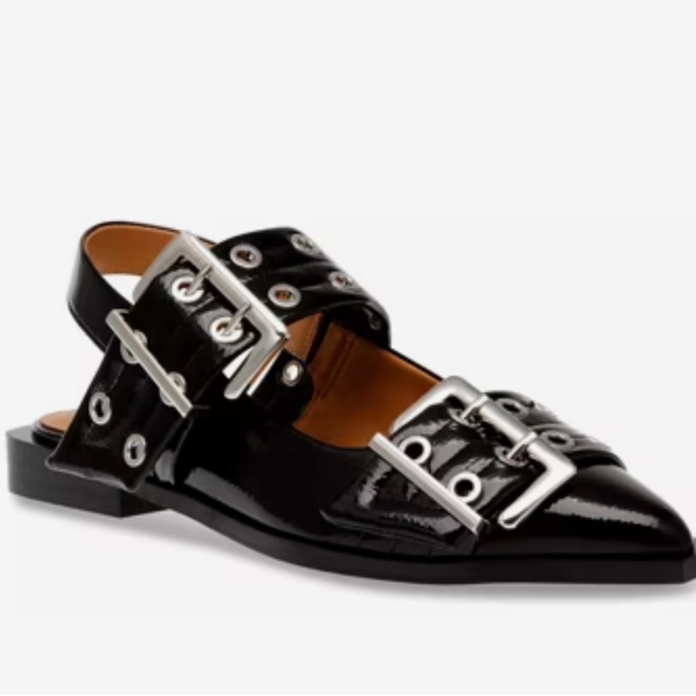 Steve Madden Graya buckle pointed flats